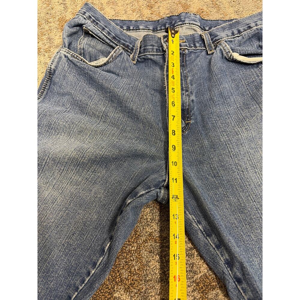 Dickies Jeans Mens 34x32 Blue Medium Wash Relaxed Fit Carpenter Workwear Classic - Picture 7 of 15
